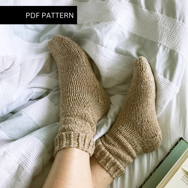 Accessories Knitting PDF Pattern - Siesta Socks - Wool Couture