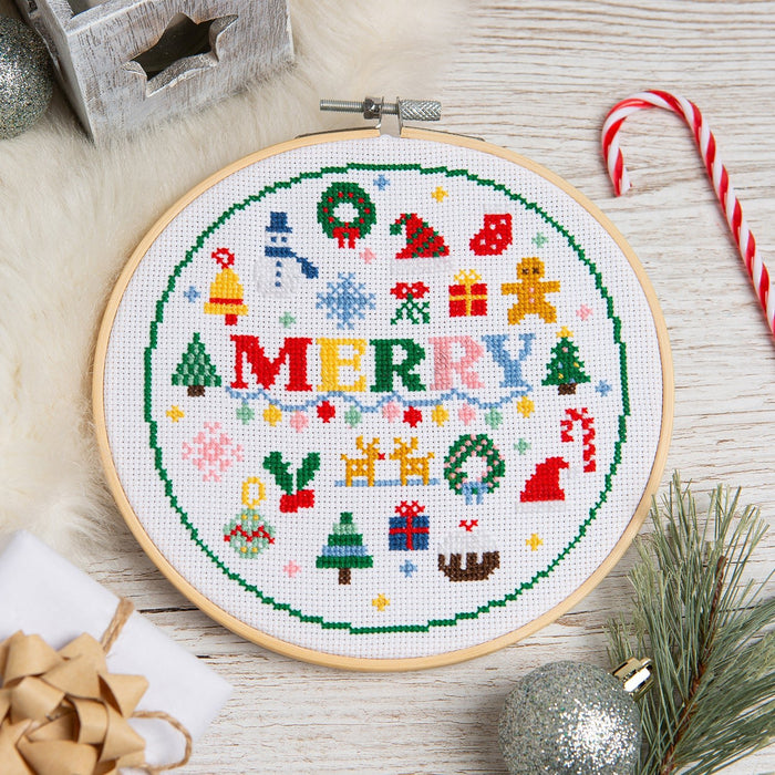 Advent Calendar Cross Stitch Kit - 24 Days of Stitching - Wool Couture