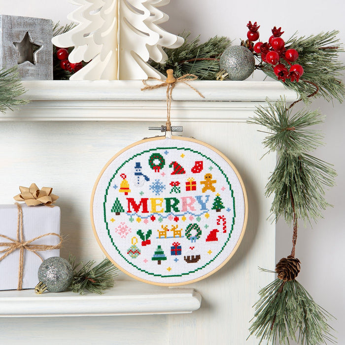 Advent Calendar Cross Stitch Kit - 24 Days of Stitching - Wool Couture