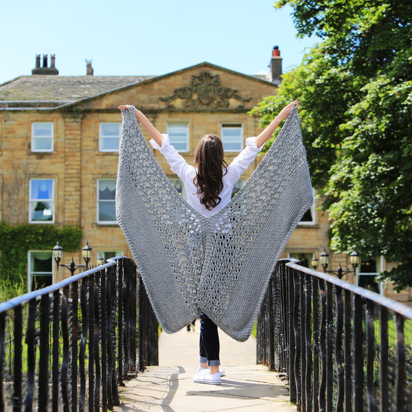 Aveline Poncho Shawl Knitting Kit - Wool Couture