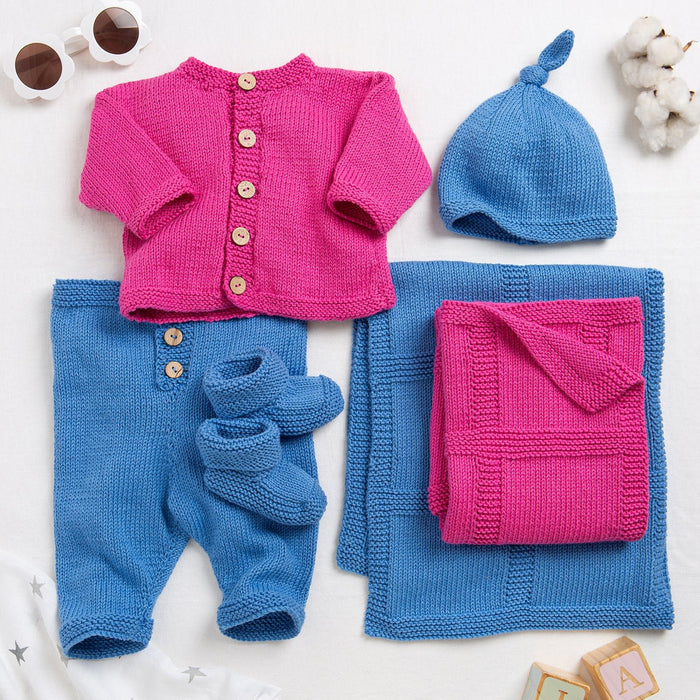 Baby Cotton Blanket Knitting Kit - Wool Couture