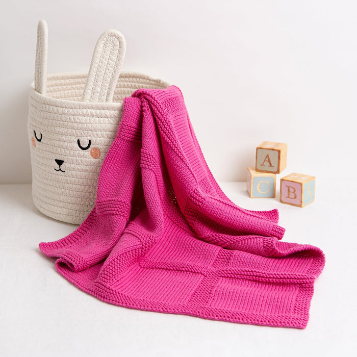 Baby Cotton Blanket Knitting Kit - Wool Couture