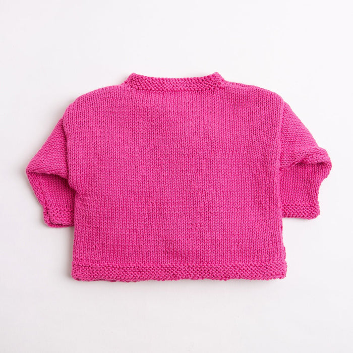 Baby Cotton Cardigan Knitting Kit - Wool Couture