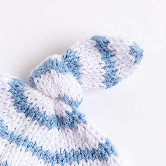 Baby Cotton Striped Hat Knitting Kit - Wool Couture