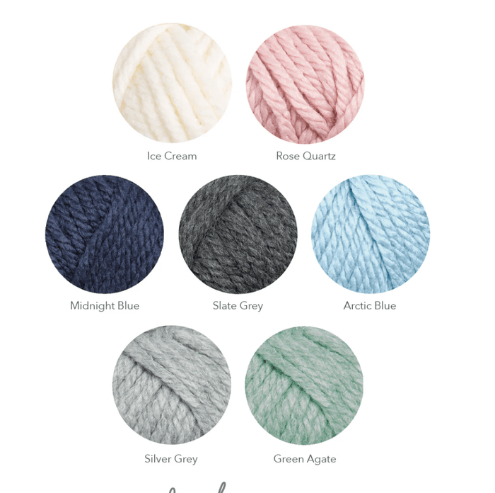 Basketweave Stitch Blanket Knitting Kit - Wool Couture