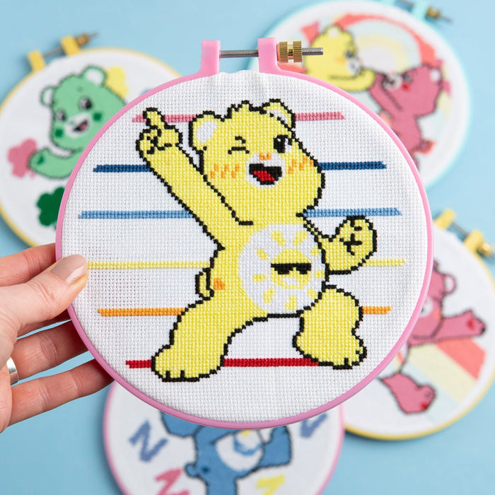 Care Bears Funshine Bear Cross Stitch Kit - Wool Couture