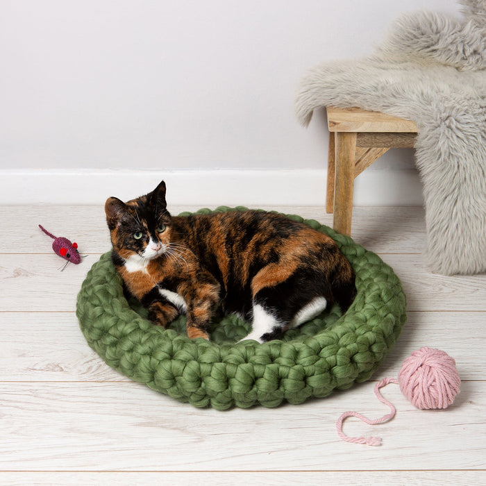 Cat Bed Crochet Kit - Wool Couture