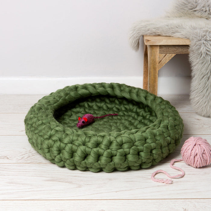 Cat Bed Crochet Kit - Wool Couture