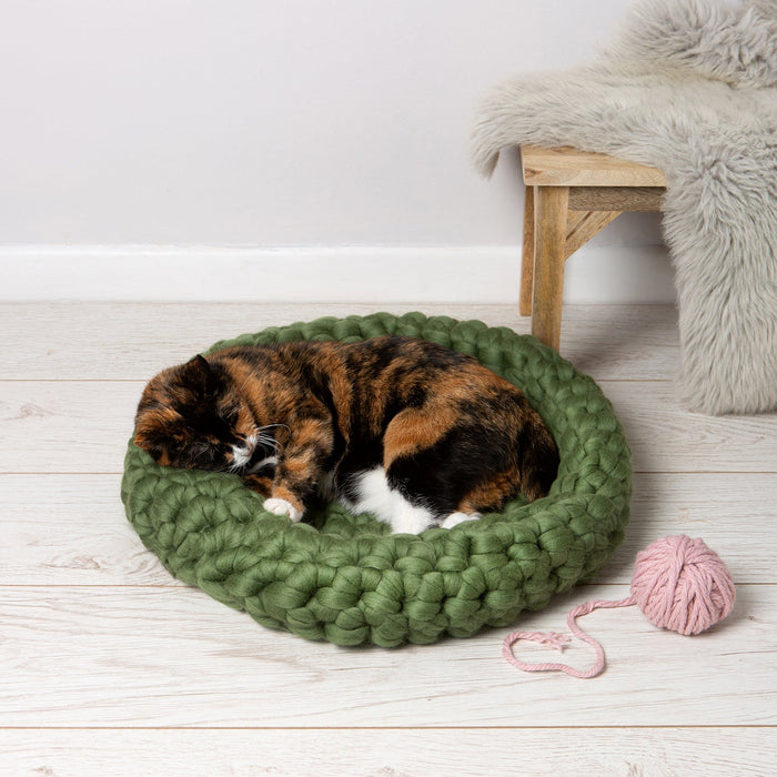 Cat Bed Crochet Kit - Wool Couture