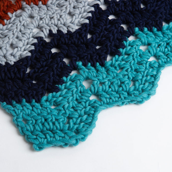 Chevron Blanket Crochet Kit - Wool Couture