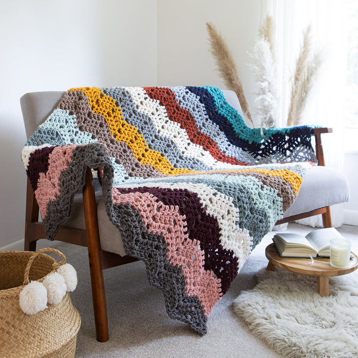 Chevron Blanket Crochet Kit - Wool Couture