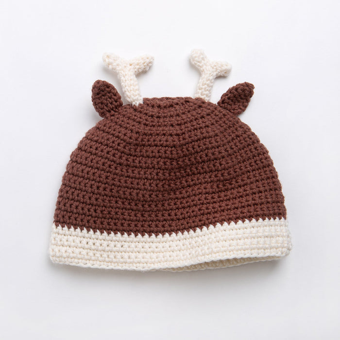 Children's Reindeer Hat Crochet Kit - Wool Couture