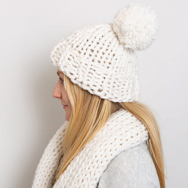 Chunky Hat Knitting Kit - Wool Couture