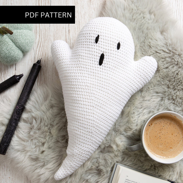 Crochet PDF Pattern - Halloween Ghost - Wool Couture