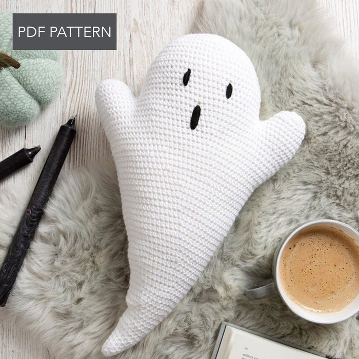 Crochet PDF Pattern - Halloween Ghost - Wool Couture