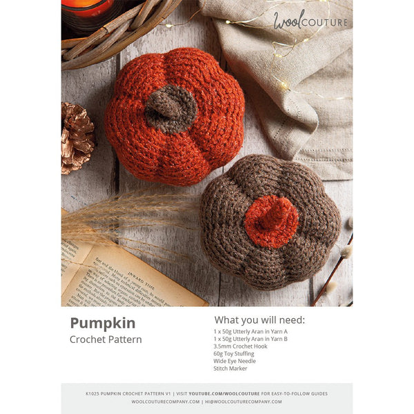 Crochet PDF Pattern - Pumpkin Duo - Wool Couture