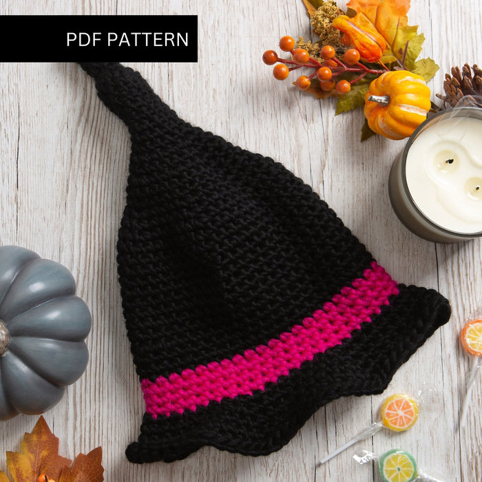 Crochet PDF Pattern - Witch's Hat - Wool Couture