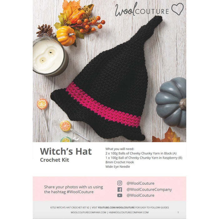 Crochet PDF Pattern - Witch's Hat - Wool Couture