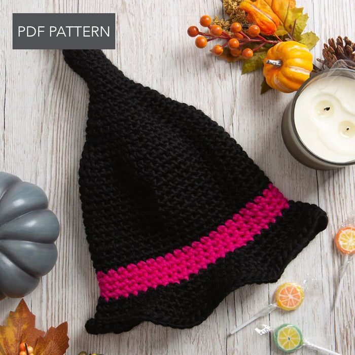 Crochet PDF Pattern - Witch's Hat - Wool Couture