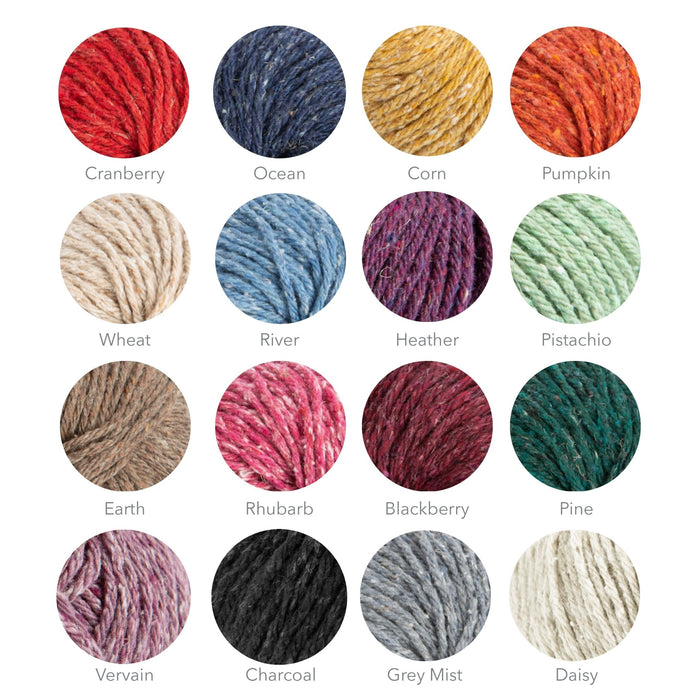 Cushion Knitting Kit - Misty Rainbow - Wool Couture