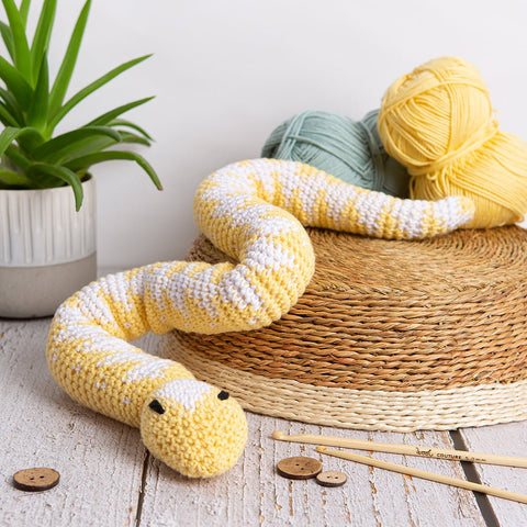 Cyril The Snake - Cotton Crochet Kit - Wool Couture