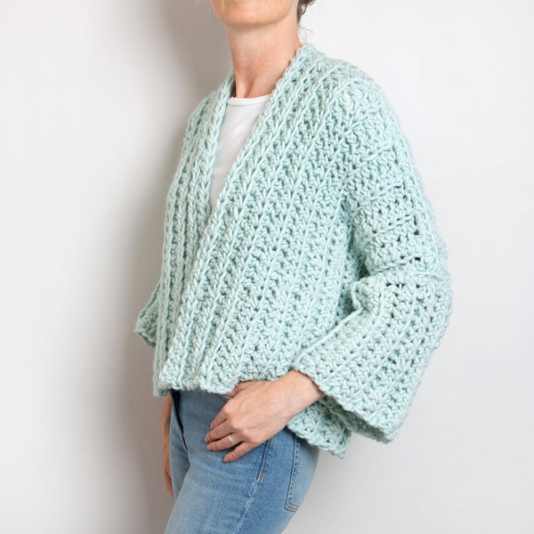 Easy Peasy Chunky Cardigan Crochet Kit - Wool Couture