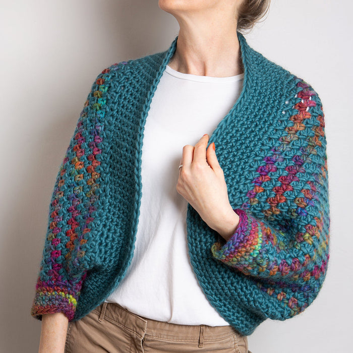 Ellie Shrug Crochet Kit - Wool Couture