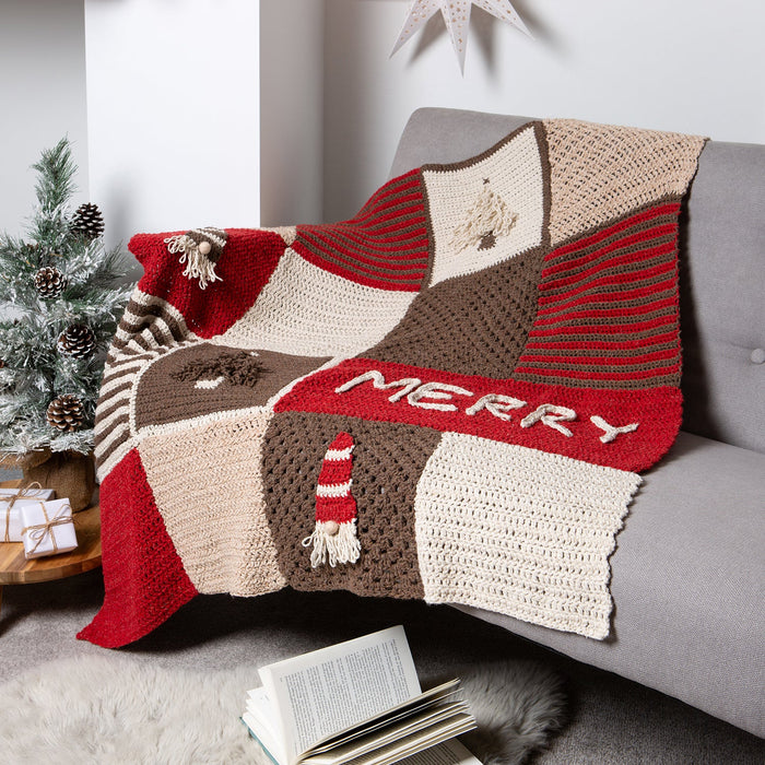 Gonk Christmas Blanket Crochet Kit - Wool Couture