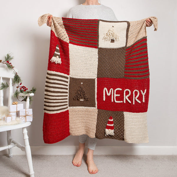 Gonk Christmas Blanket Crochet Kit - Wool Couture