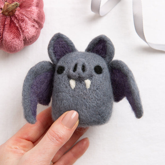 Halloween Bat Needle Felting Kit - Wool Couture