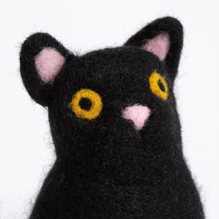 Halloween Cat Needle Felting Kit - Wool Couture