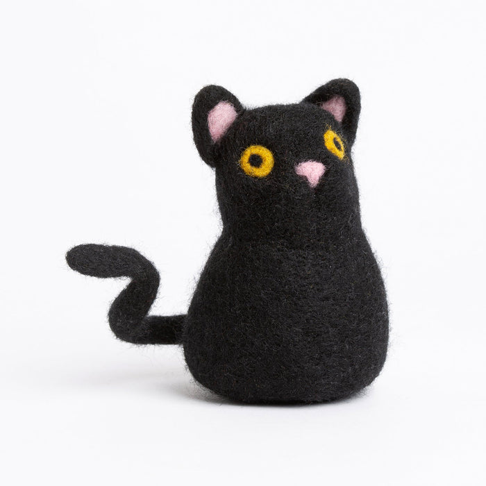 Halloween Cat Needle Felting Kit - Wool Couture