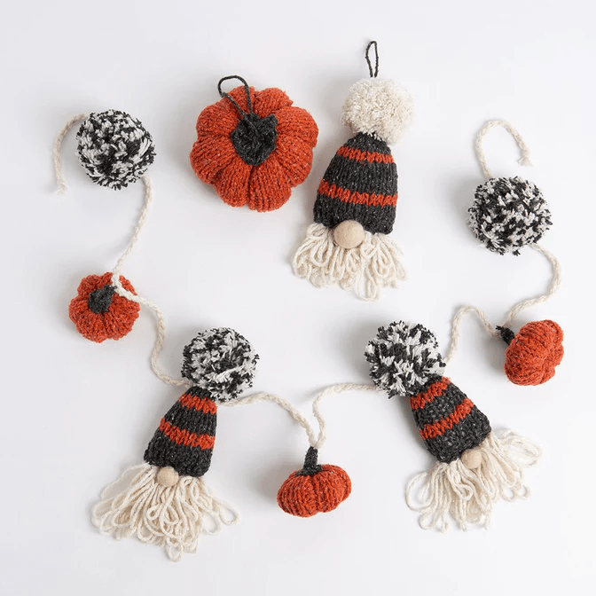 Knitting PDF Pattern - Halloween Garland & Baubles - Wool Couture