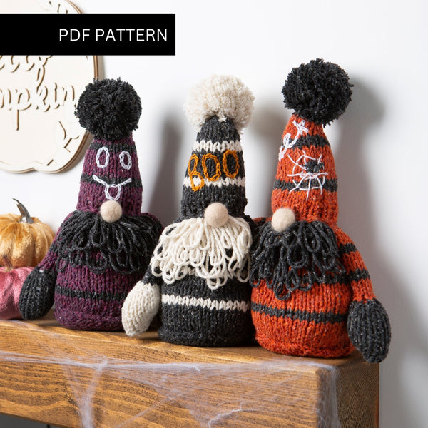 Knitting PDF Pattern - Halloween Gonk - Wool Couture