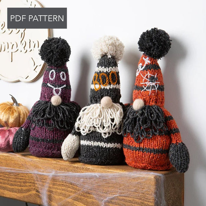 Knitting PDF Pattern - Halloween Gonk - Wool Couture