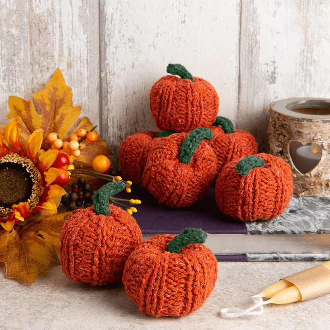 Knitting PDF Pattern - Mini Pumpkins - Wool Couture