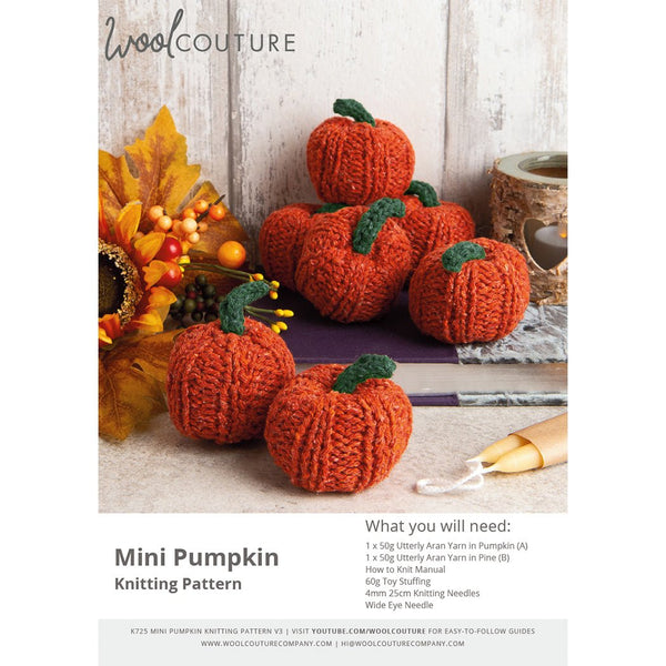 Knitting PDF Pattern - Mini Pumpkins - Wool Couture