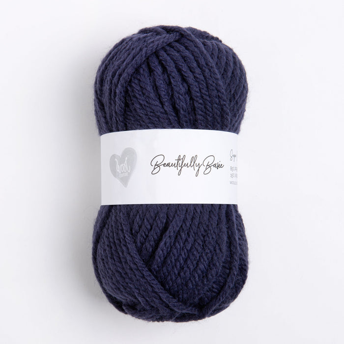 Monogram Cushion Knitting Kit - Midnight Blue - Wool Couture