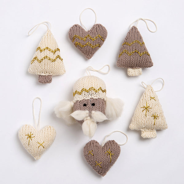 Nutcracker Baubles Set Knitting Kit - Wool Couture