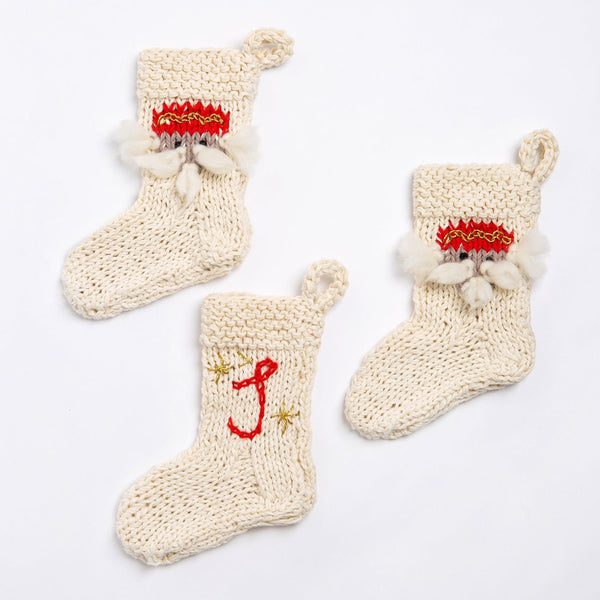 Nutcracker Christmas Stocking Trio Knitting Kit - Wool Couture