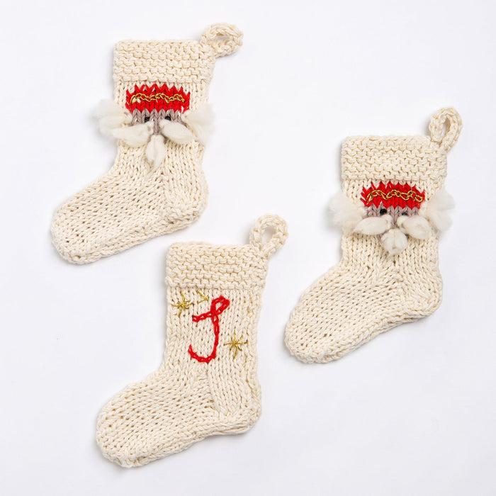 Nutcracker Christmas Stocking Trio Knitting Kit - Wool Couture