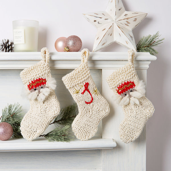 Nutcracker Christmas Stocking Trio Knitting Kit - Wool Couture