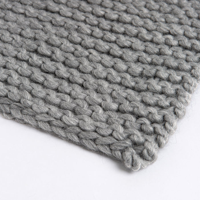 Nyssa Blanket Grey Ready Made Sample - Wool Couture