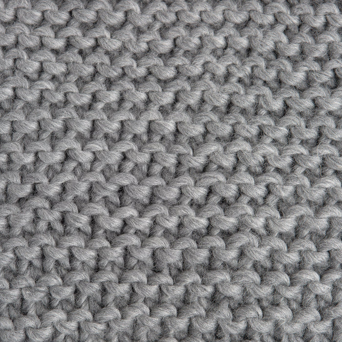 Nyssa Blanket Grey Ready Made Sample - Wool Couture