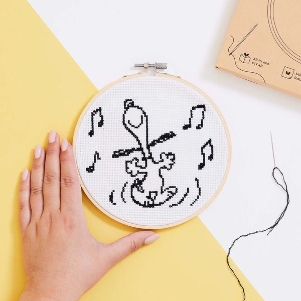 Peanuts: Dance Cross Stitch Kit - Wool Couture