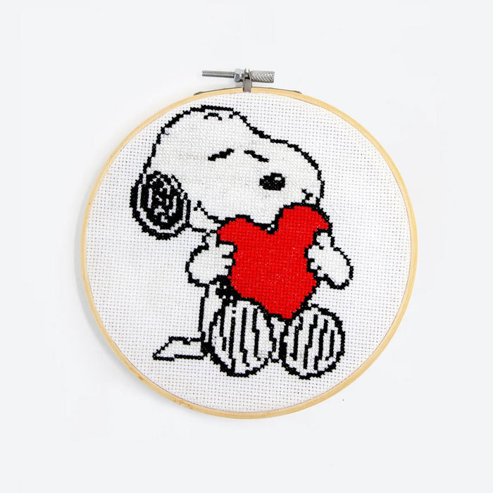 Peanuts: Heart Cross Stitch Kit - Wool Couture