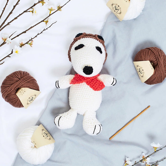 Peanuts: Pilot Snoopy Amigurumi Crochet Kit - Wool Couture