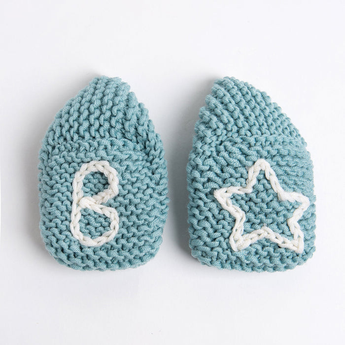 Personalised Baby Booties Knitting Kit - Wool Couture