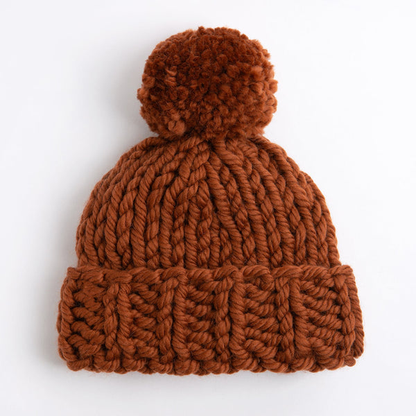 Pom Pom Hat Knitting Kit - Wool Couture