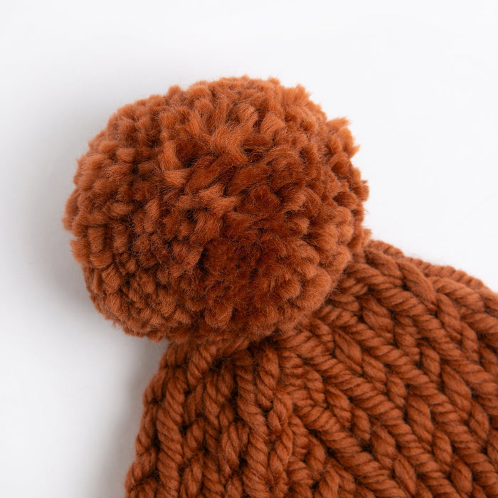 Pom Pom Hat Knitting Kit - Wool Couture